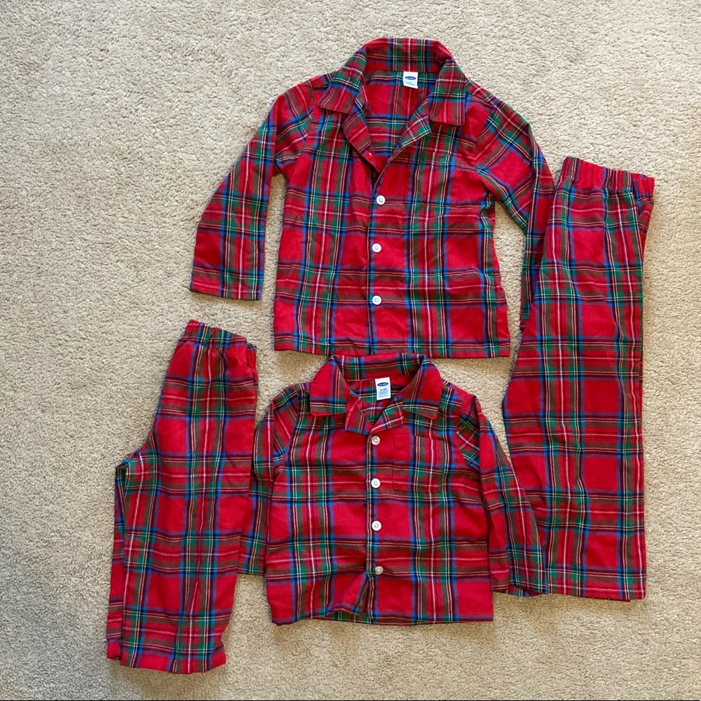 Sibling holiday PJ’s